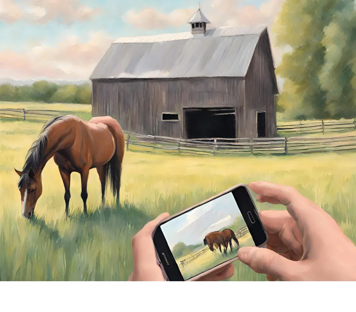 Barn management on phone